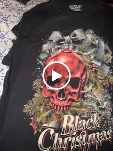 Customer video review of Black Christmas: Season's Greetings T-Shirt