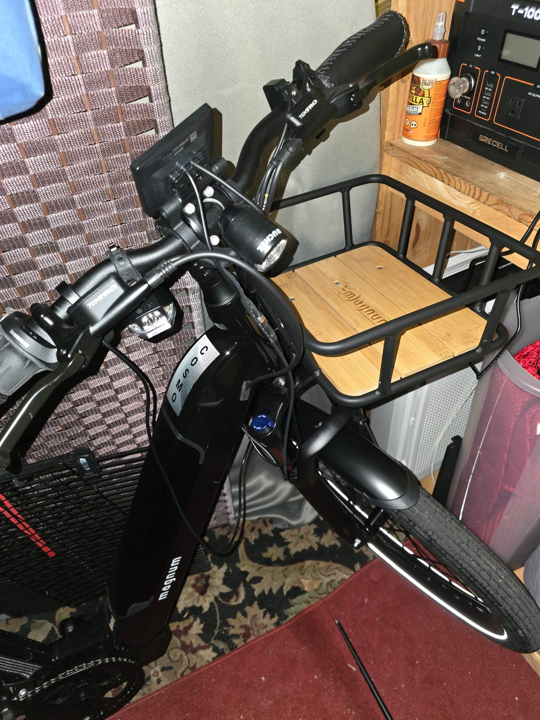 Customer photo review of Multi-Purpose Front Cargo Basket