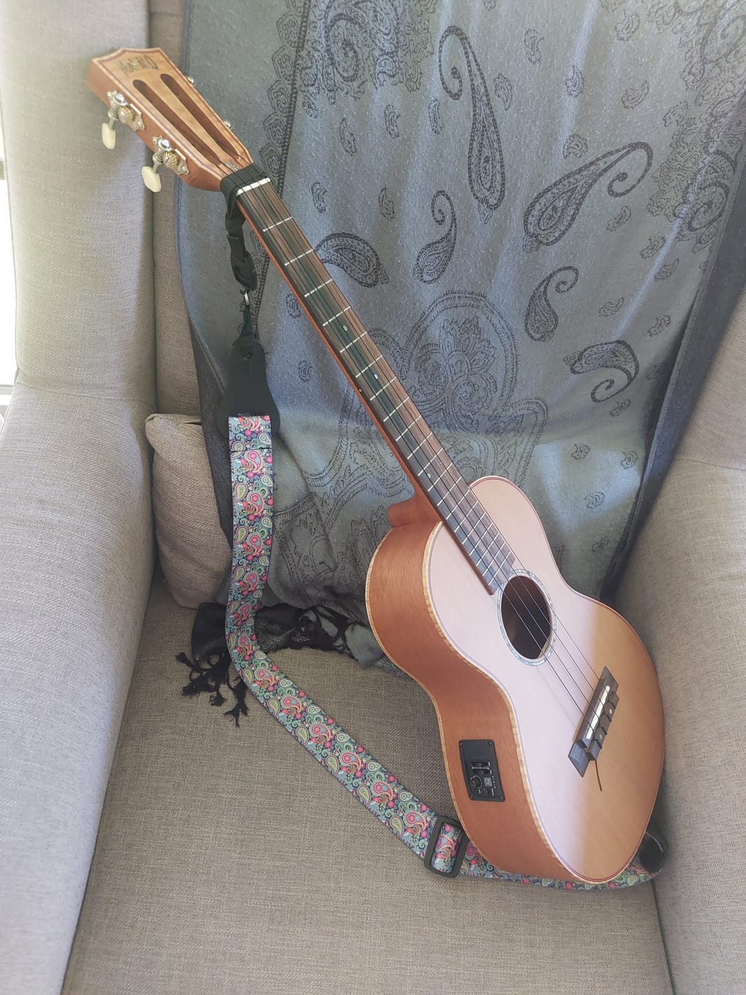 Customer photo review of BB Worth Brown Baritone Ukulele Strings DGBE Tuning Fluorocarbon 2 Restrings per Packet