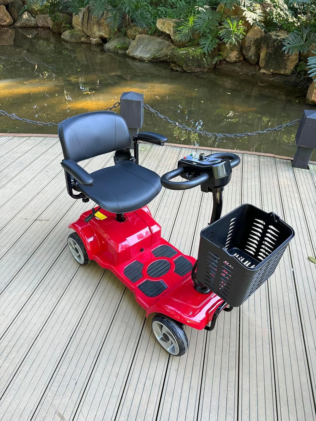 Customer photo review of 20-Mile Range Foldable 4-Wheel Electric Mobility Scooter