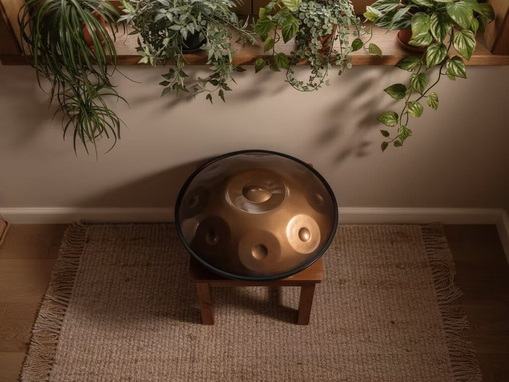 Customer photo review of Cosmos Handpan - Exquisite 9 Notes in D Minor - Golden Elegance Gift Set