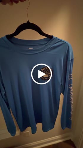 Customer video review of Custom UPF Shirt Long Sleeve