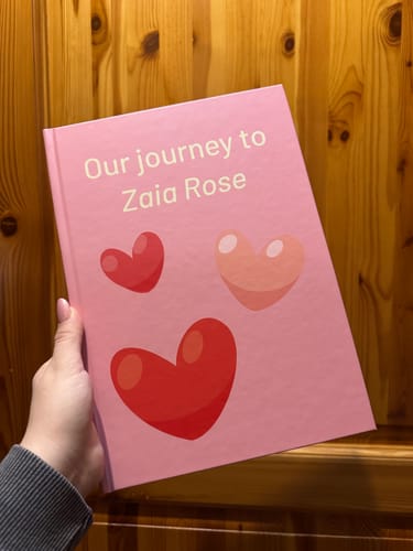 Customer photo review of Custom Baby Book