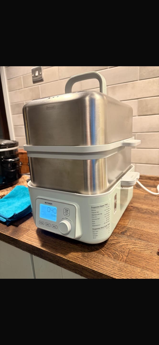 Customer photo review of BUYDEEM Food Steamer - Green BD-G564