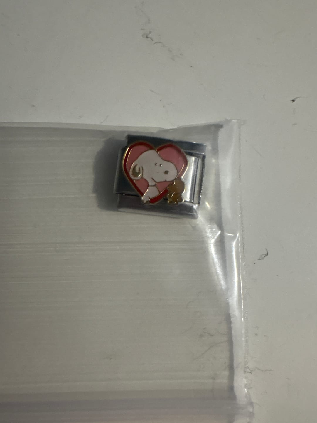 Customer photo review of Charm Snoopy Corazón