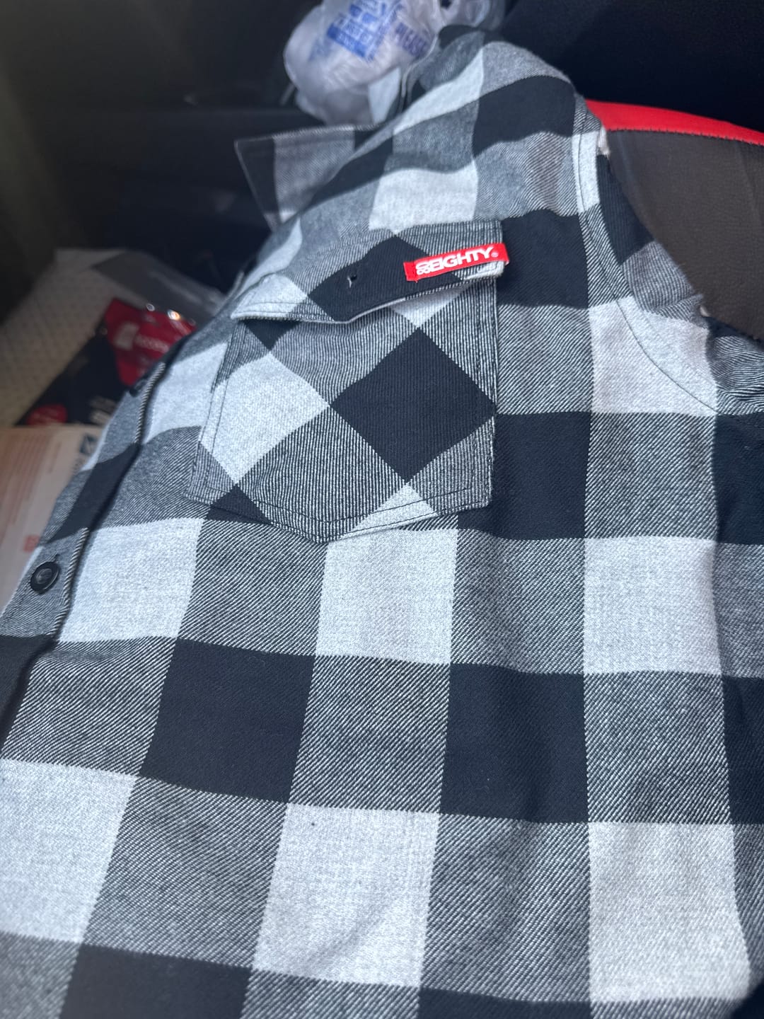 Customer photo review of 80Eighty® Gray-Black Flannel