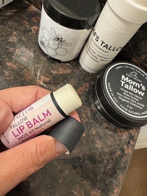 Customer photo review of Tallow Lip Balm (Long lasting)