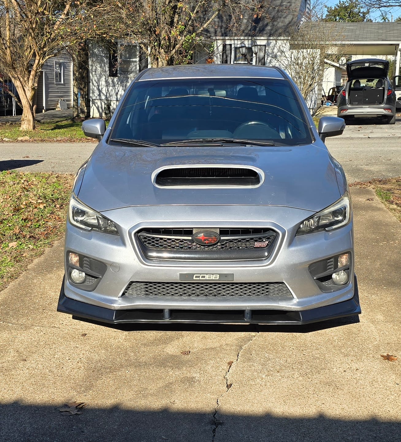 Customer photo review of NexaNovo STI Style Black Polyurethane Front Lip for Subaru WRX (2015-2021)