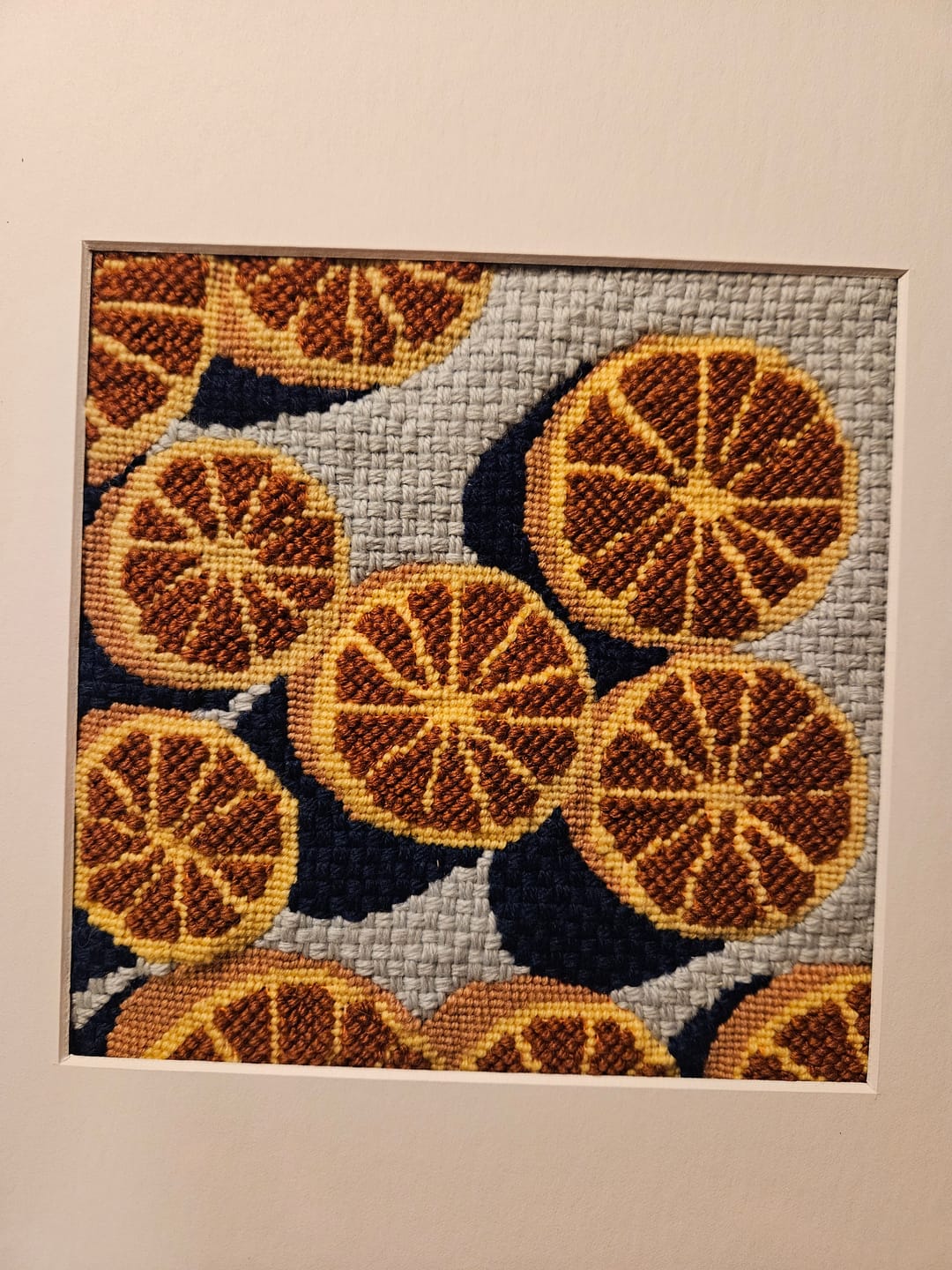 Customer photo review of Agrumes Needlepoint Kit