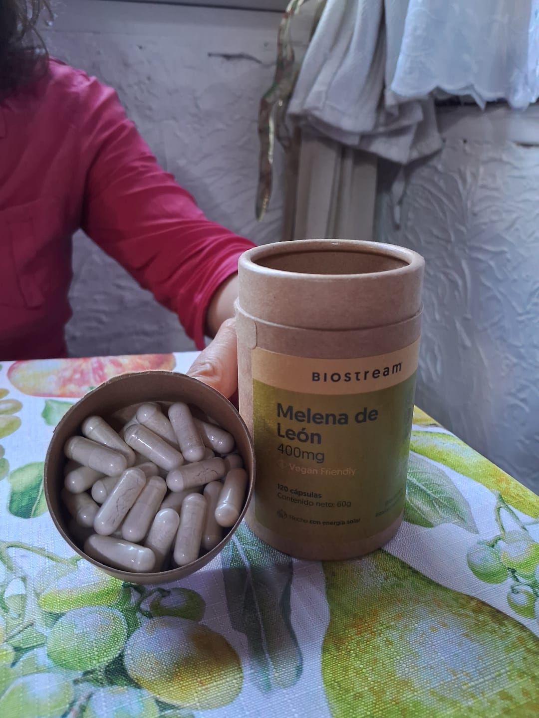 Customer photo review of Hongo Melena de León 400mg 120 Cápsulas Vegano
