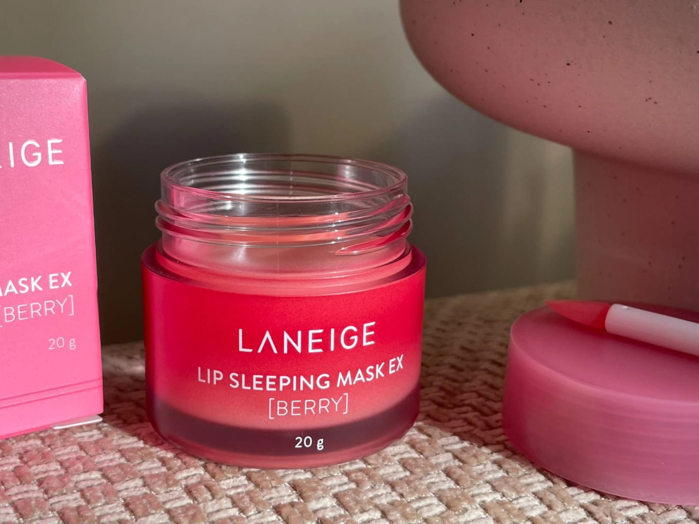 Customer photo review of Nakts maska lūpām LANEIGE Lip Sleeping Mask EX Berry