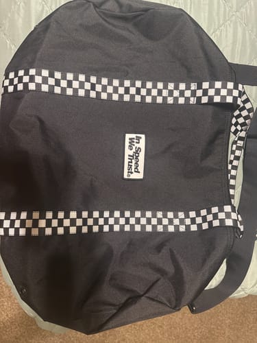 Customer photo review of "CHECKERS" Limited-Edition Duffle Bag