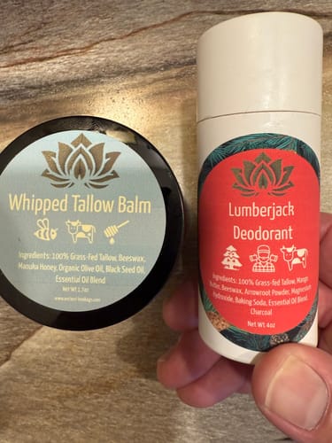 Customer photo review of Tallow Deodorant