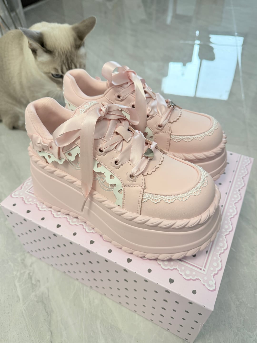 Customer photo review of Cute and versatile platform shoes for homebodies