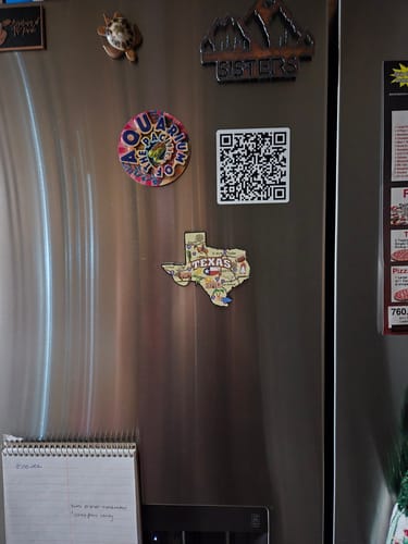 Customer photo review of F*ck Trump QR Code 👉MAGNET