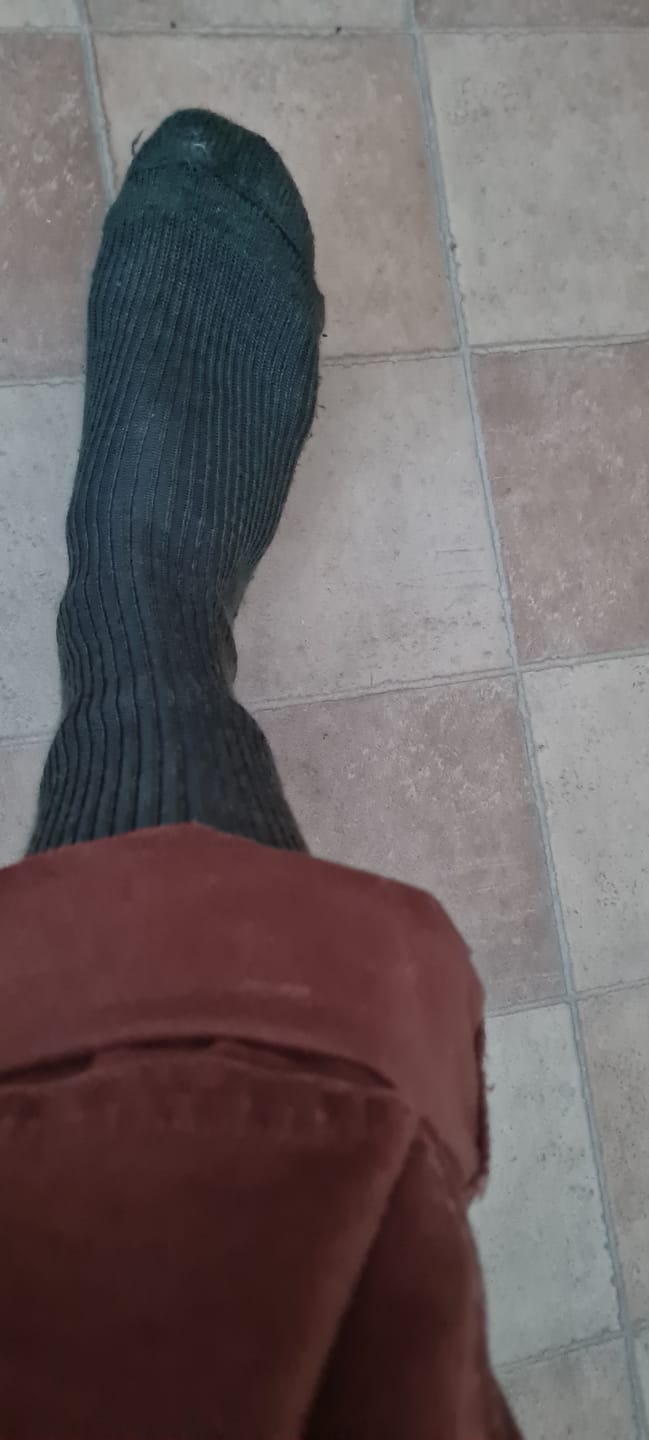 Customer photo review of Merino Kniestrumpf