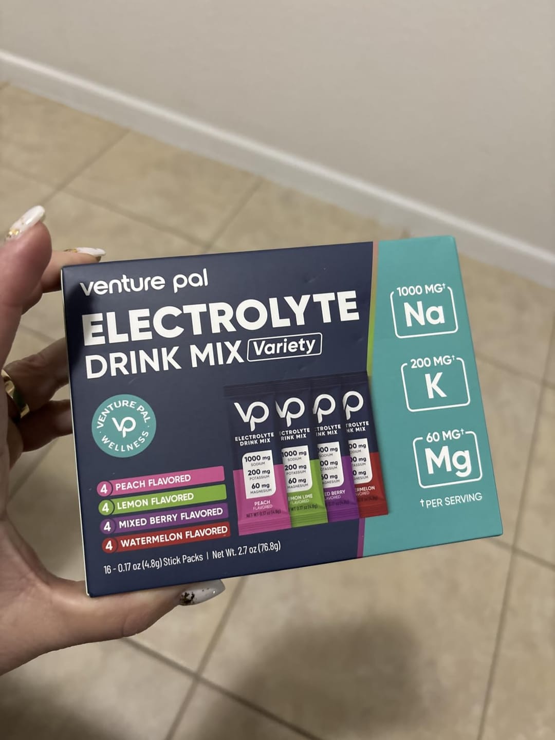 Customer photo review of High Sodium Sugar-Free Electrolyte Powder Packets - 16 Sticks