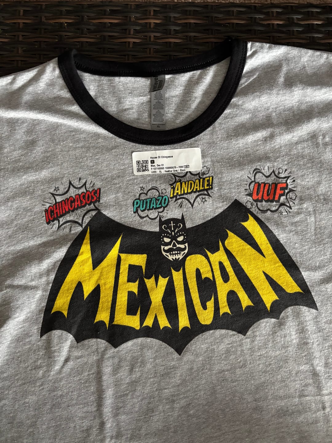 Customer photo review of The Mexican Bat Action Tee