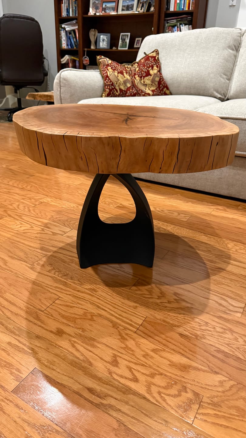 Customer photo review of Coffee Table Base 121 Tulipe 16.2" H Mid-Century Modern Style