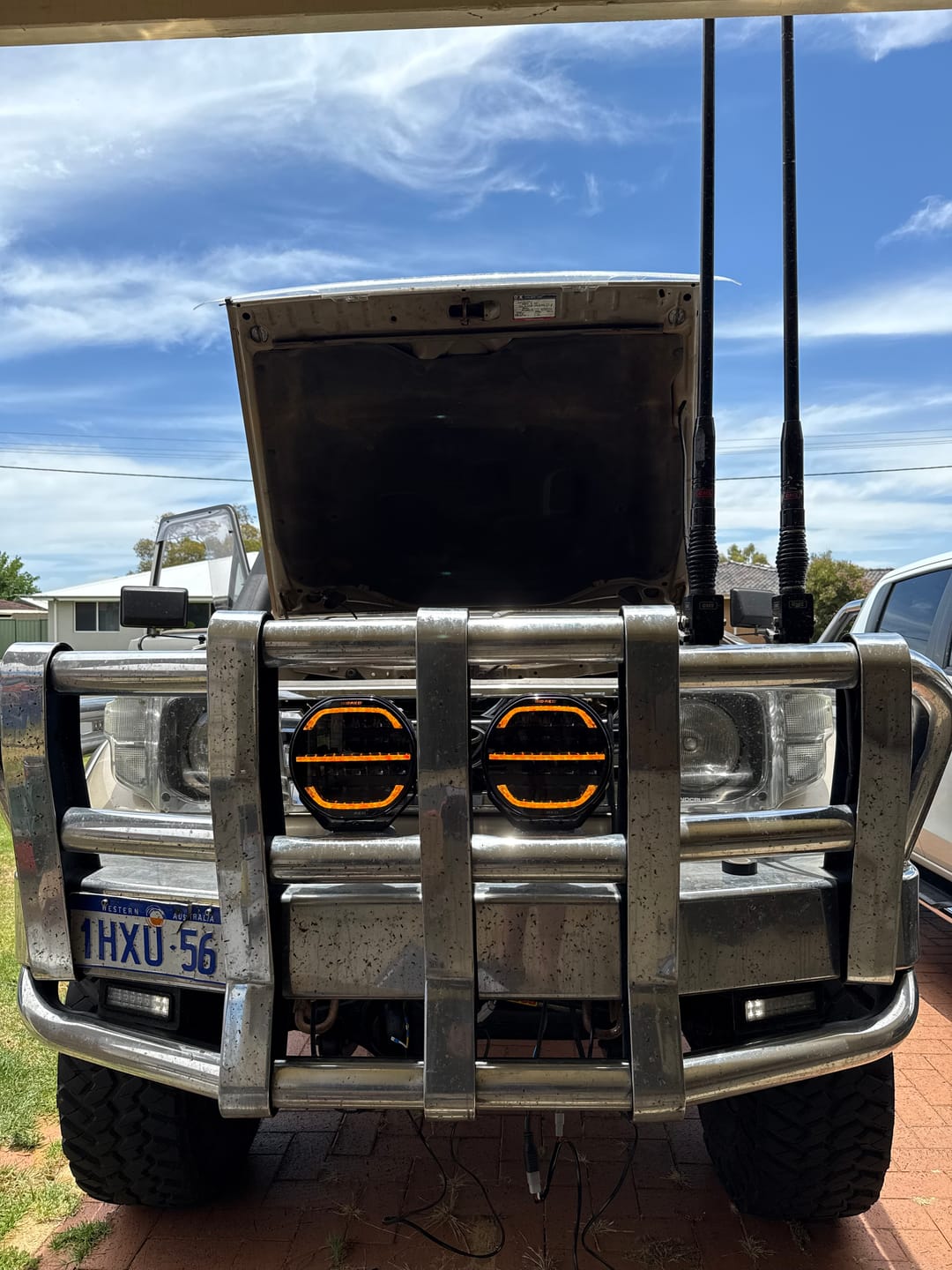Customer photo review of Covert 9 Inch LED Driving Lights (PAIR W/HARNESS)