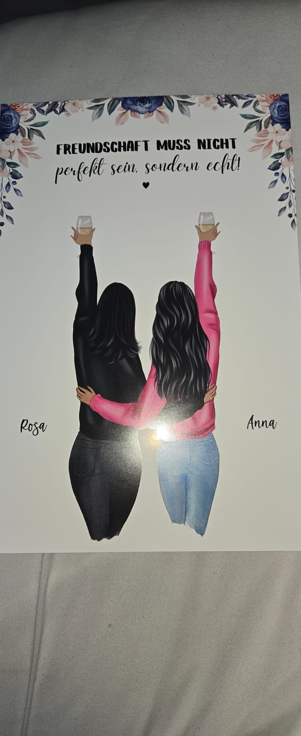 Customer photo review of Best Friends Forever - Personalisiertes Poster