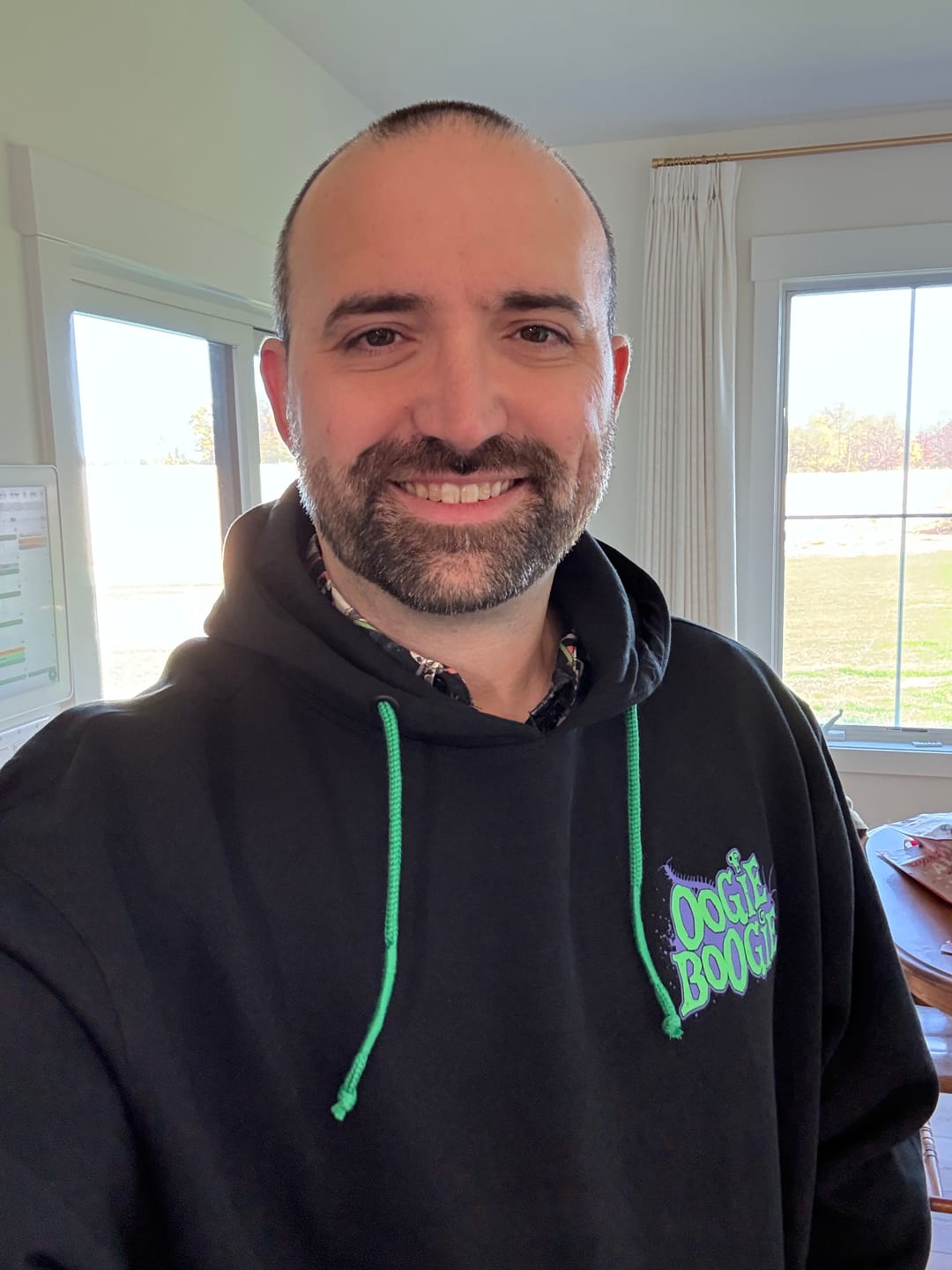 Customer photo review of Disney Tim Burton's The Nightmare Before Christmas "Oogie Boogie Hoodie" – Classic Hoodie
