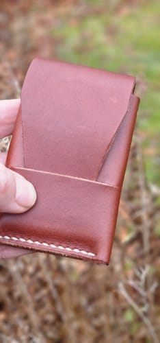 Customer photo review of Slimmad plånbok i äkta läder