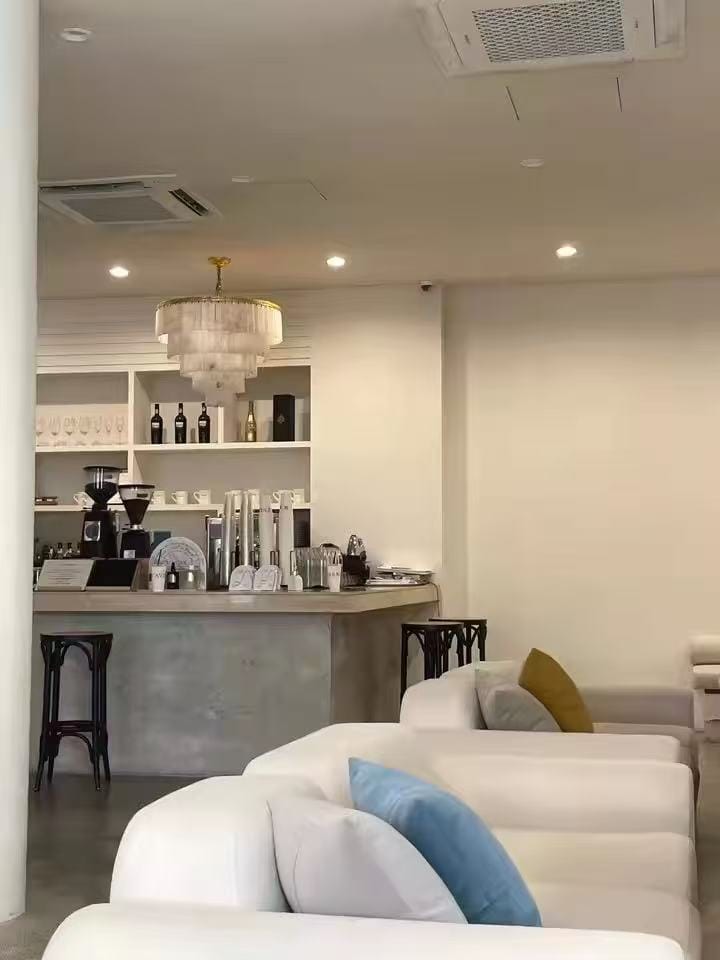 Customer photo review of WOMO Tiered Round Alabaster Chandelier-WM2853