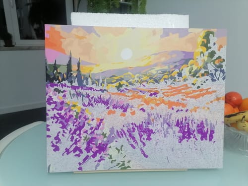 Customer photo review of Lavender Meadow Sunset