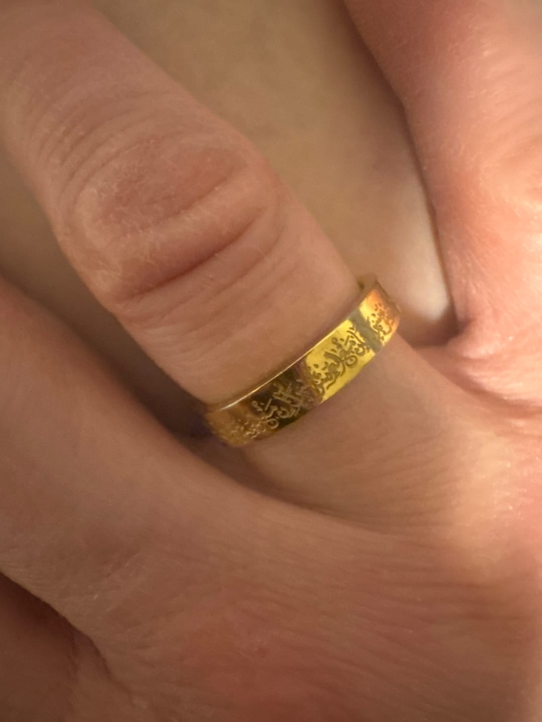 Customer photo review of "Gewiss, mit der Erschwernis, kommt die Erleichterung" Ring