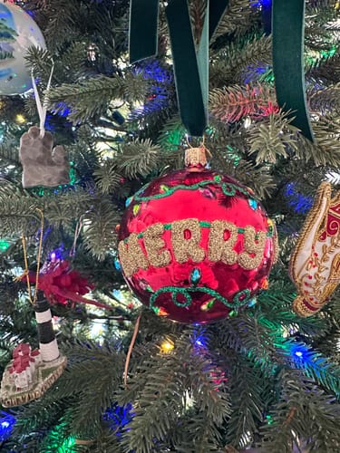 Customer photo review of Merry and Bright Round Ornament