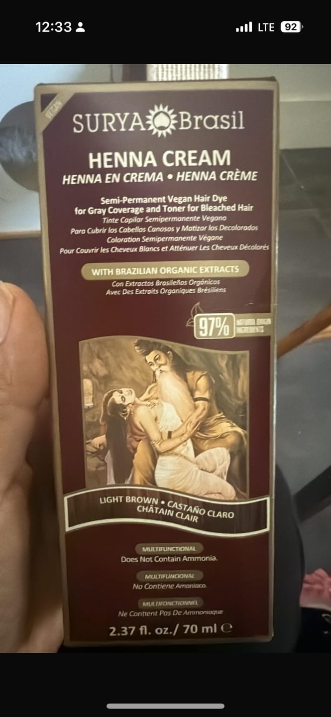 Customer photo review of Henna Cream