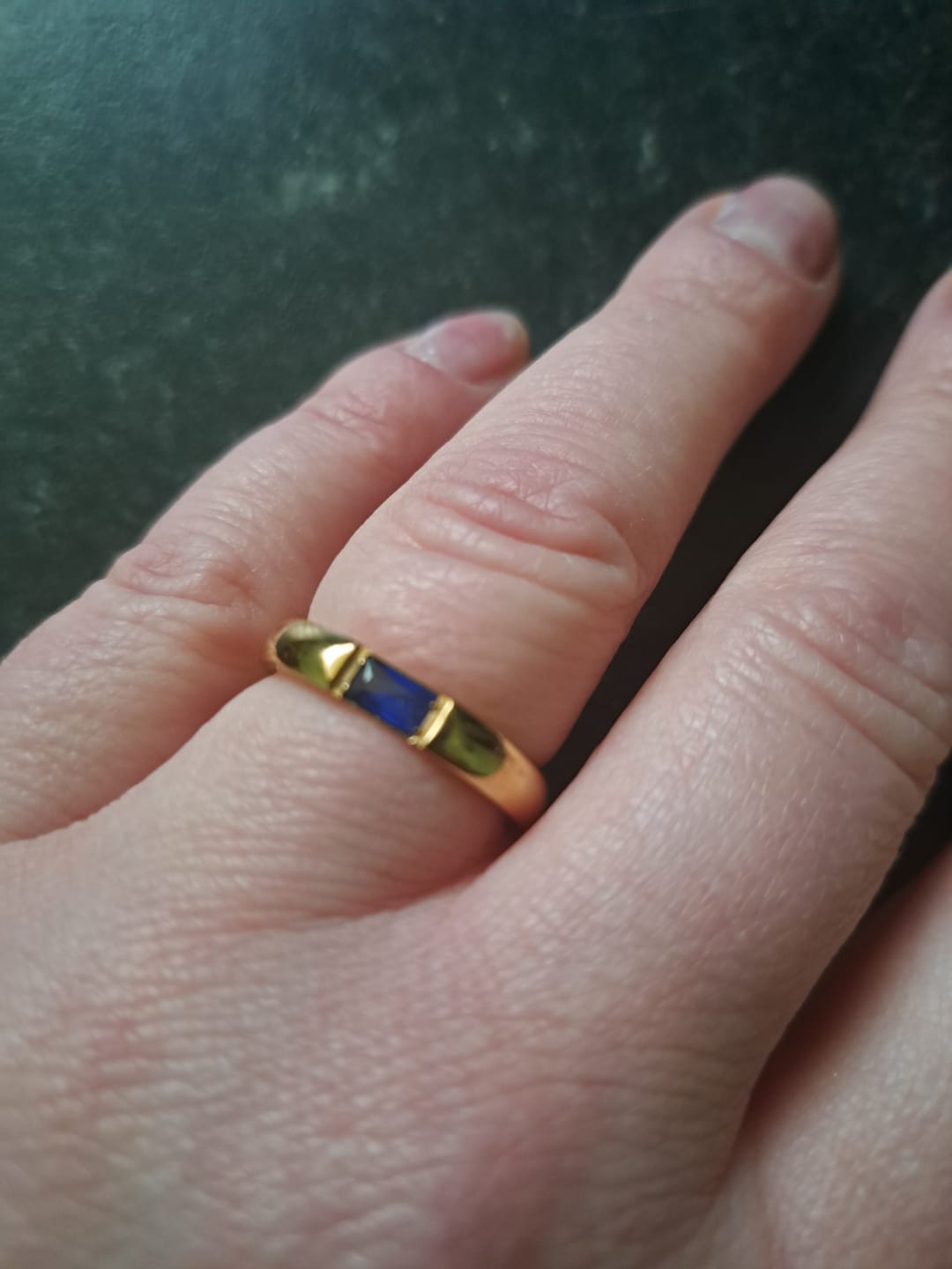 Customer photo review of Birthstone ring gold