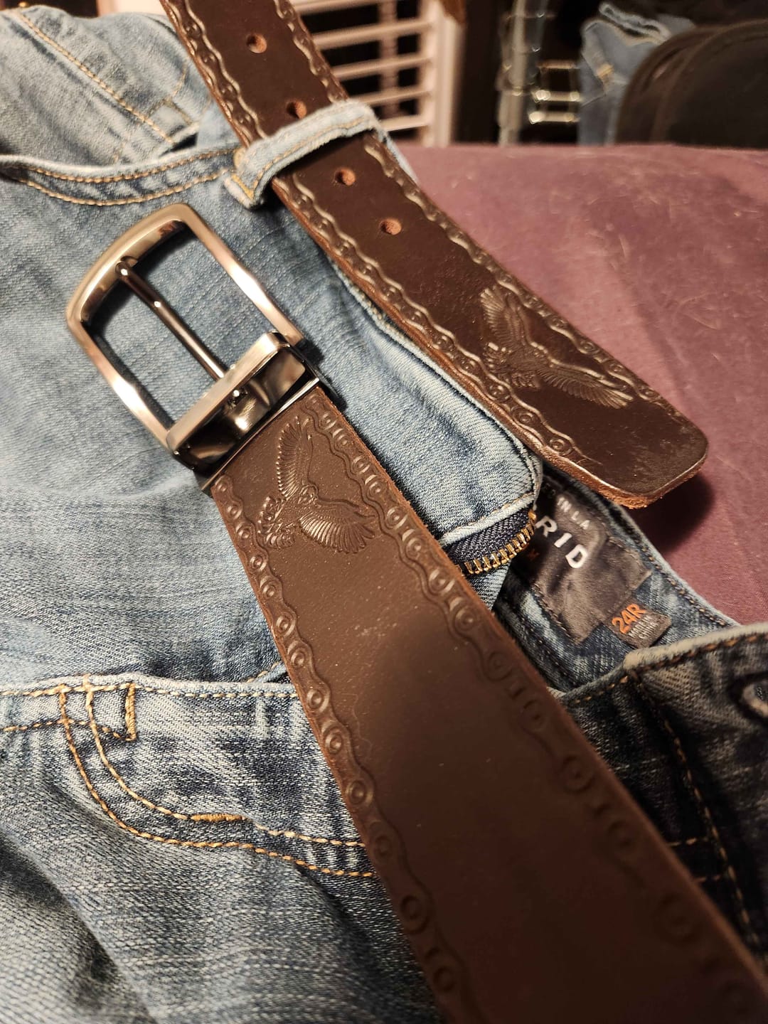 Customer photo review of Mystery Box  - One Less Than Perfect Full-Grain Leather Belt