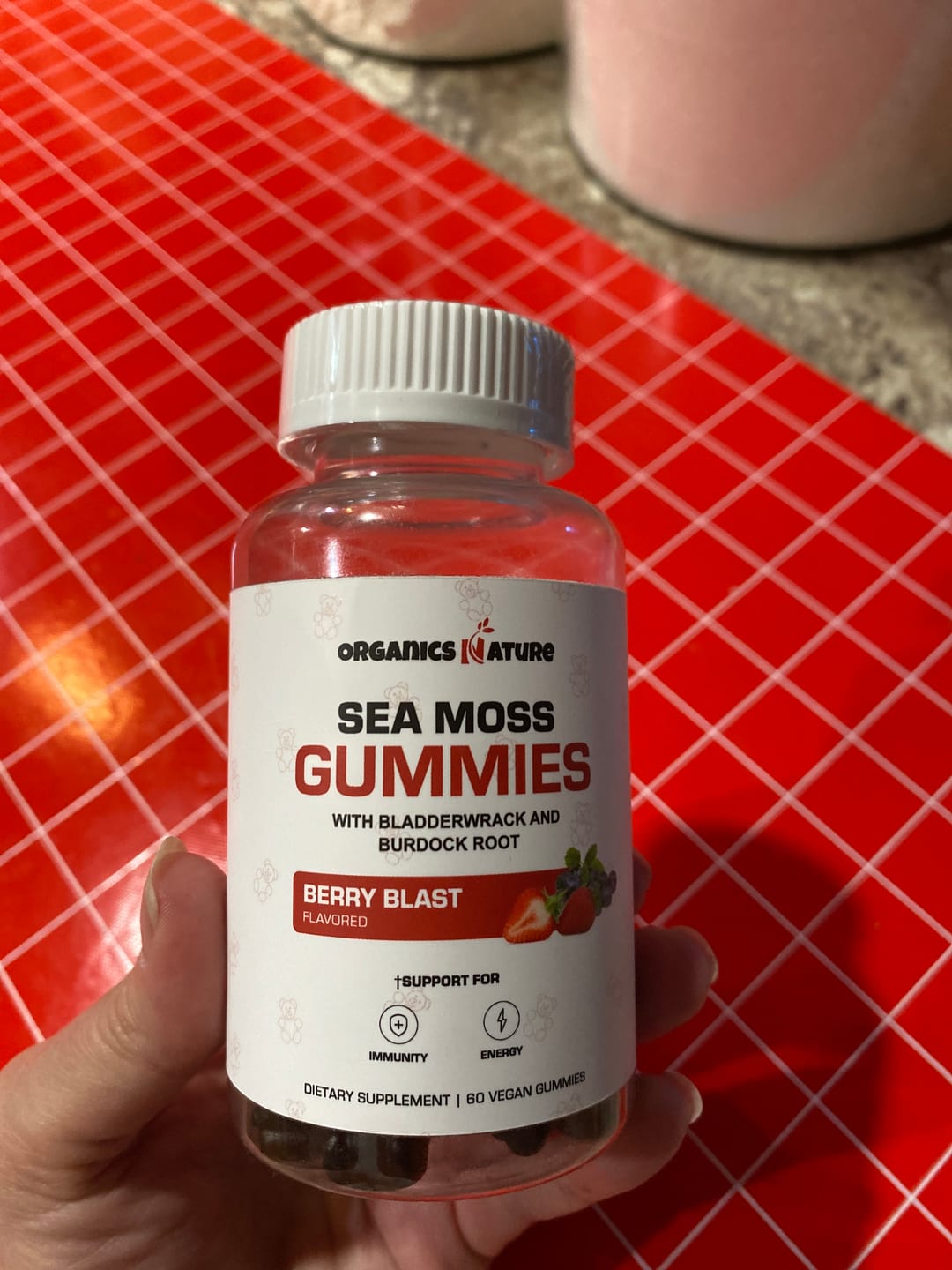 Customer photo review of Irish Sea Moss Gummies With Bladderwrack & Burdock