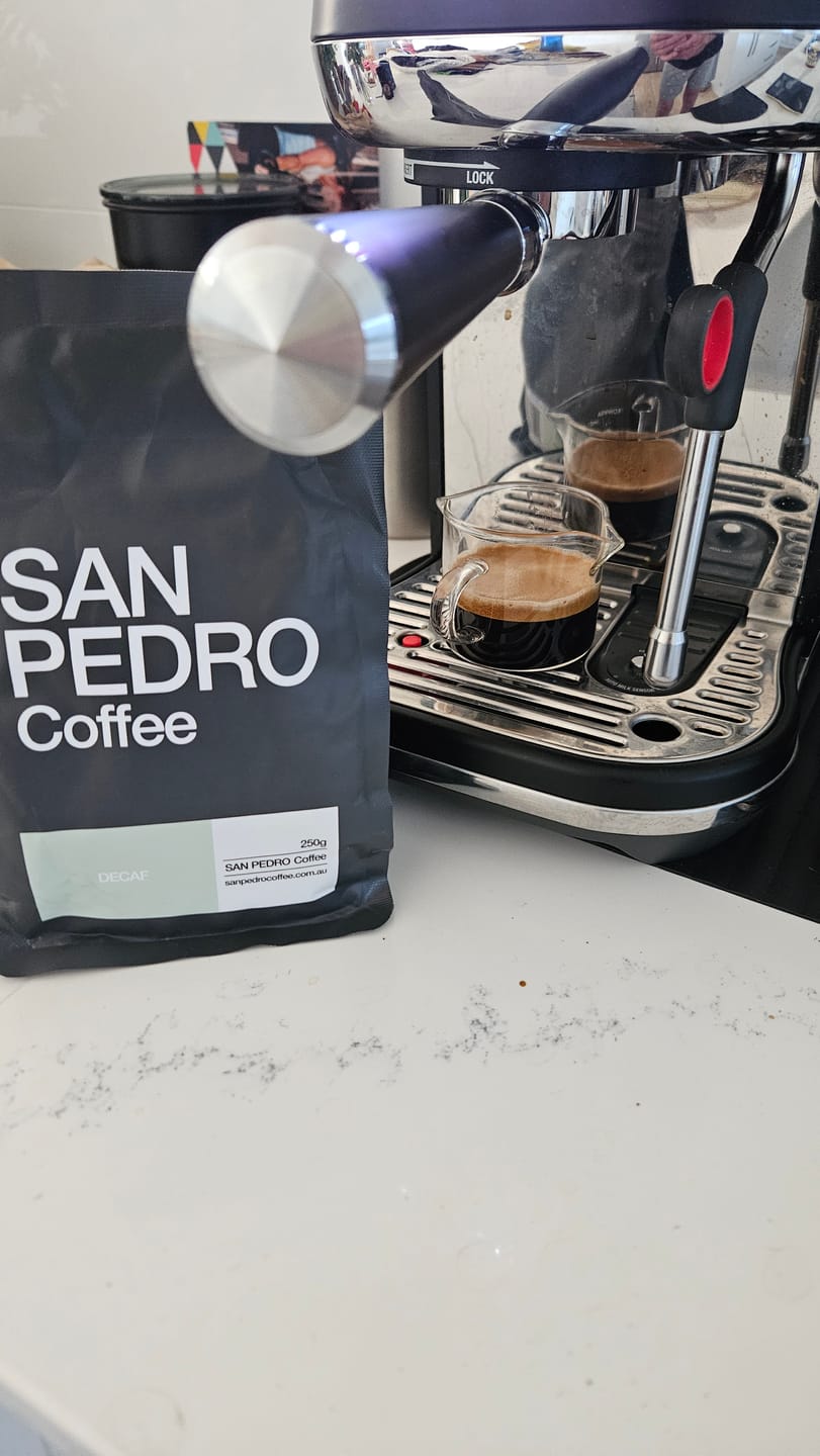 Customer photo review of DECAF Coffee Beans