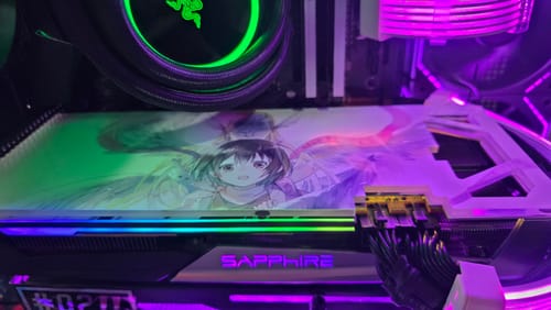 Customer photo review of Custom Design RGB GPU Support Bracket