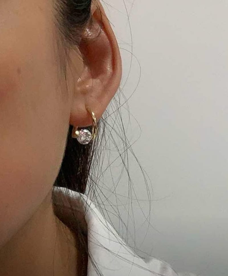 Customer photo review of Jayne Earrings