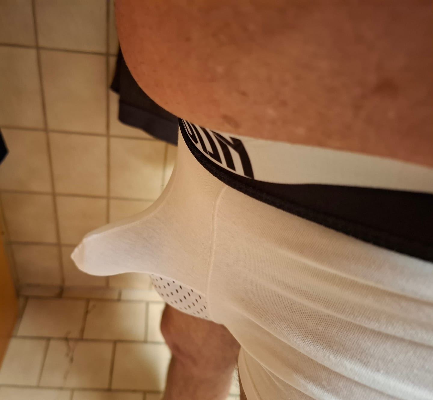 Customer photo review of 3 Pack Men's Comfy Cotton Dual Pouch Underwear