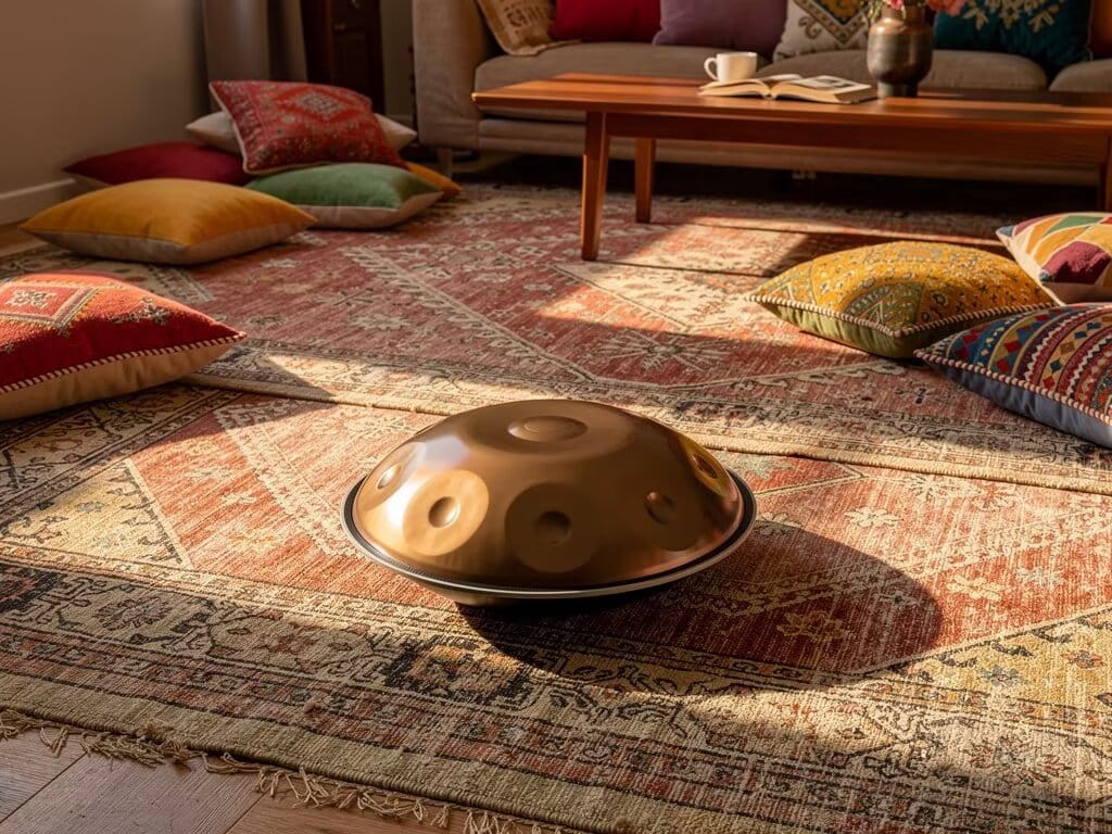 Customer photo review of Cosmos Handpan - Exquisite 10 Notes in D Minor - Golden Elegance Gift Set