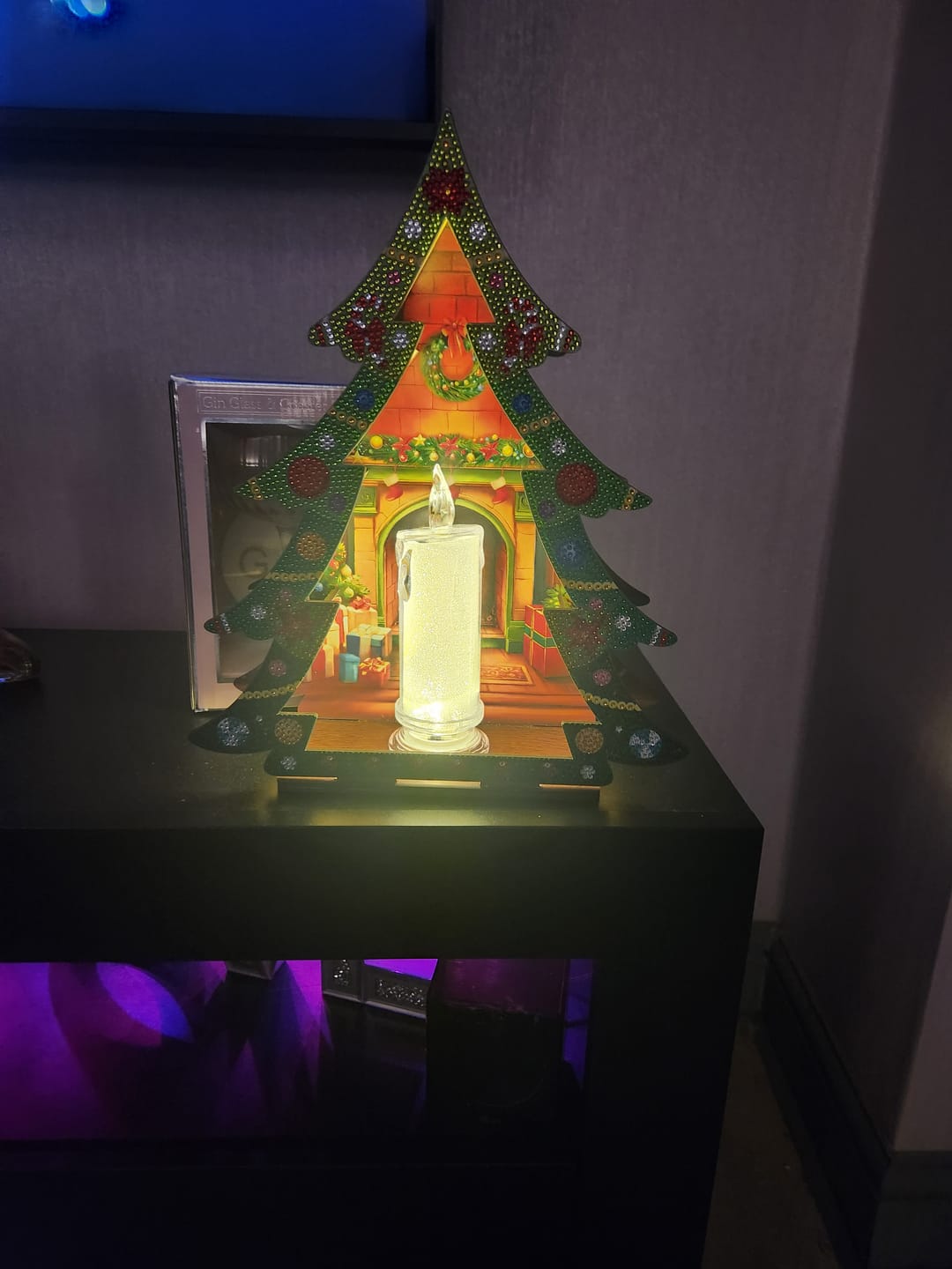 Customer photo review of "Christmas Tree" Crystal Art LED Candle 3D Decoration Kit