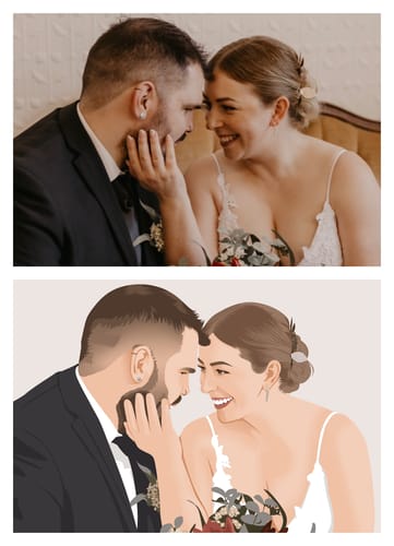 Customer photo review of Custom Hand-Drawn Illustration