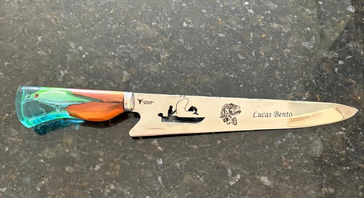 Customer photo review of Faca Artesanal Pescador Premium