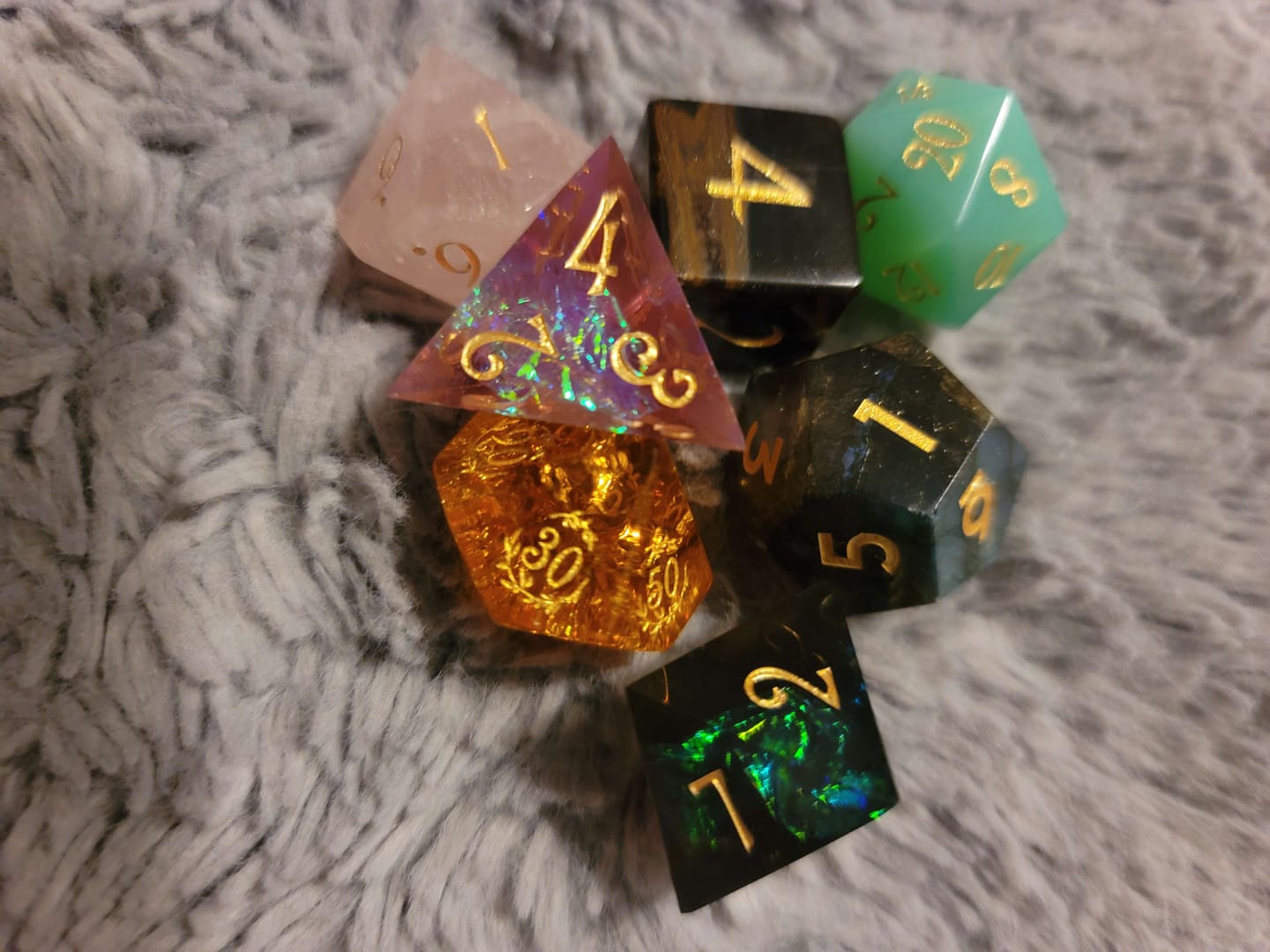 Customer photo review of Mystery Dice Blind Bags!