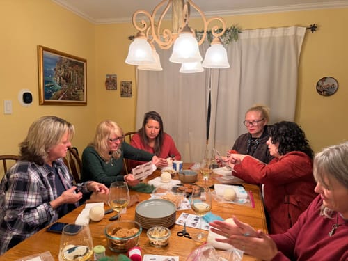 Customer photo review of Ornament Party Needle Felting Kit