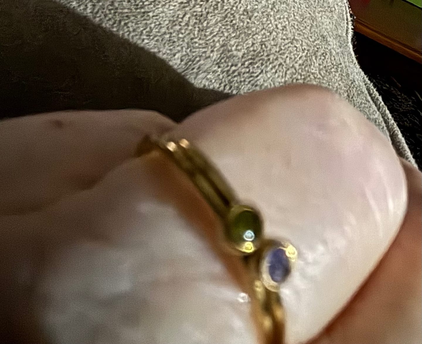 Customer photo review of Dainty Birthstone Ring (Bundle)