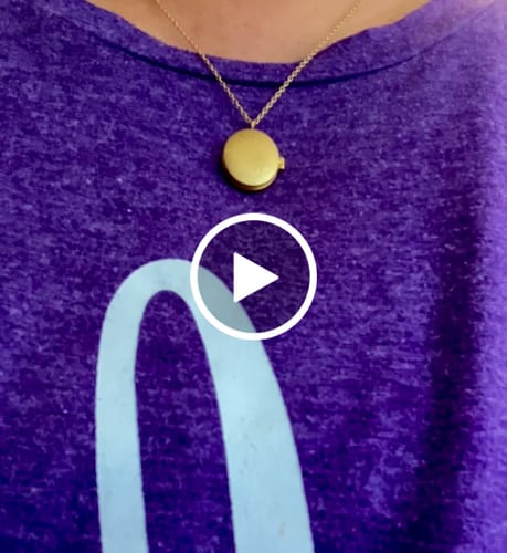 Customer video review of Monstrance Gold Locket