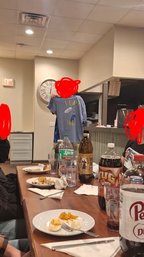 Customer photo review of I Cast Iron Unisex t-shirt