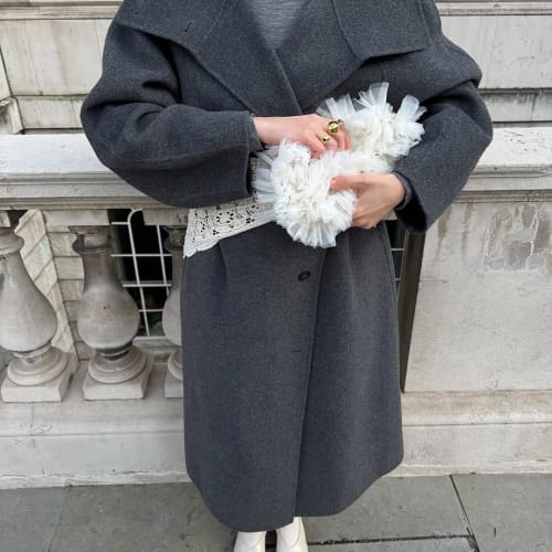 Customer photo review of Alta | Wrap Coat