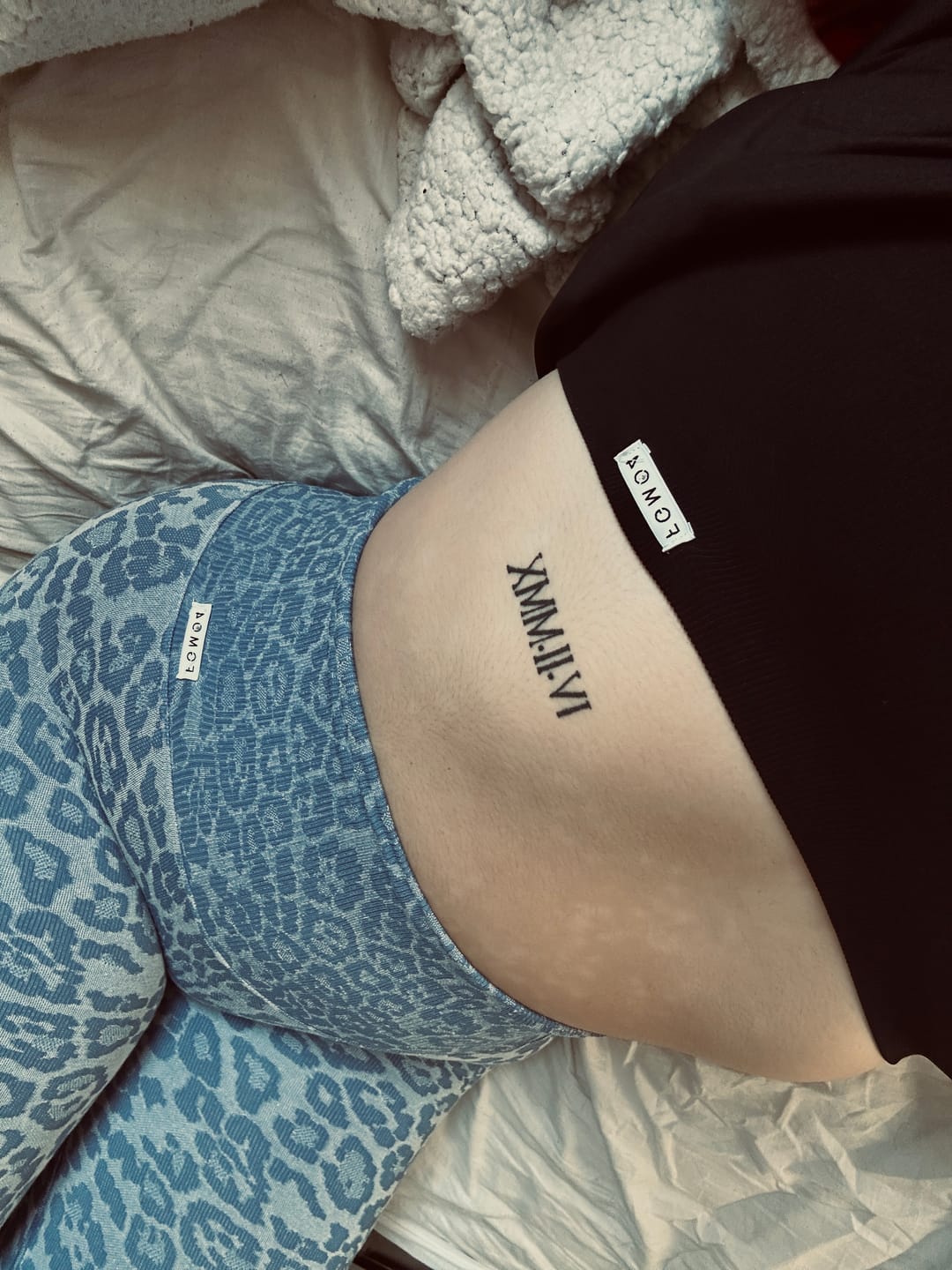 Customer photo review of Leggings Push Up Wild Essence BambùFIR Blu Sugar